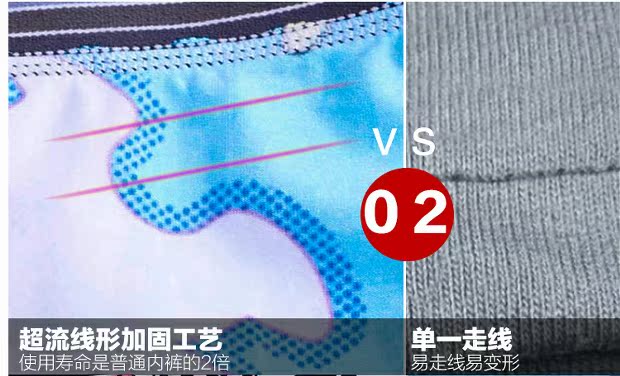 Hộp quà tặng phim hoạt hình đồ lót nam chất xơ hơn cotton U lồi gợi cảm đồ lót nam võ sĩ đáy quần lót đùi nam