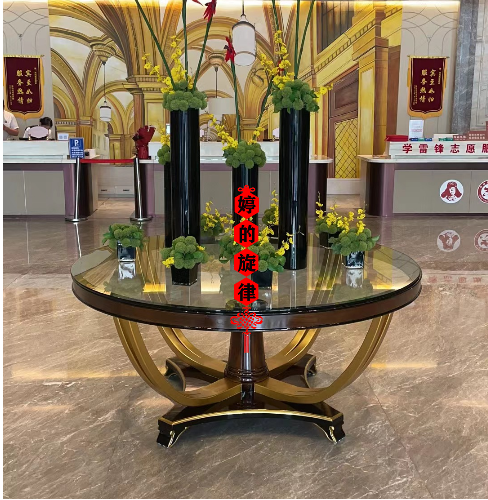 Decorative Pendulum Table round table for table Round table marble Xuanguantai Terrace Hotel End View Terrace corridor Xuanguan Table-Taobao