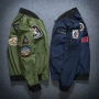 Áo choàng thêu thương hiệu Harajuku Tide Đồng phục bóng chày của Không quân Hoa Kỳ áo gió nam đẹp