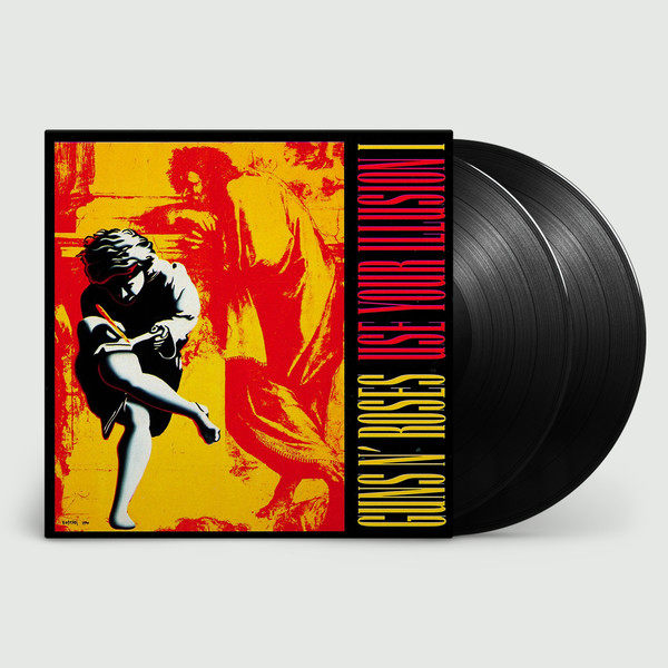 Spot gun flower band GUNS N ROSES Use Your Illusion I 2LP US Black Gel Record