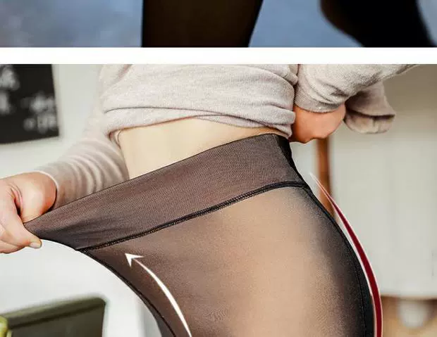 Quần legging màu thịt cộng với vớ nhung dày mùa đông màu da quần lửng mùa thu và mùa đông mẫu ấm áp dài một mảnh vớ nữ đồ lót hàng hiệu