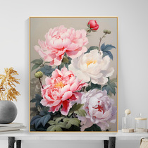 Peony Flowers Diy Digital Oil Painting Handcrafted Color Hand-rinted New Китайский Living Room Genguan Decoration Живописи