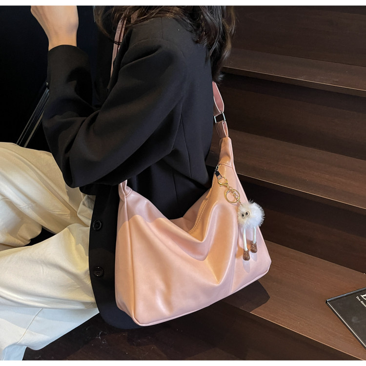 Women's Versatile Casual Shoulder Bucket Bag For Work And Travel_voghion.com