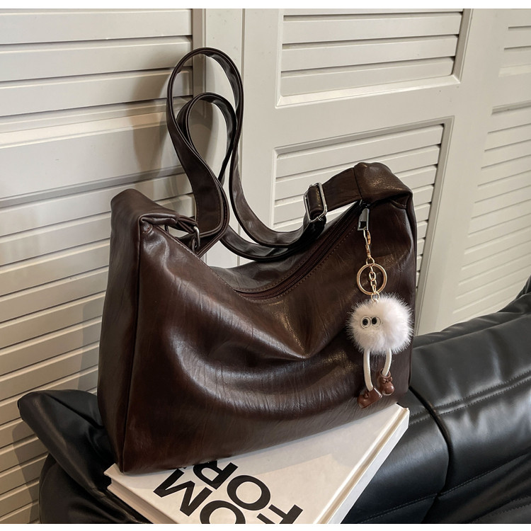 Women's Versatile Casual Shoulder Bucket Bag For Work And Travel_voghion.com