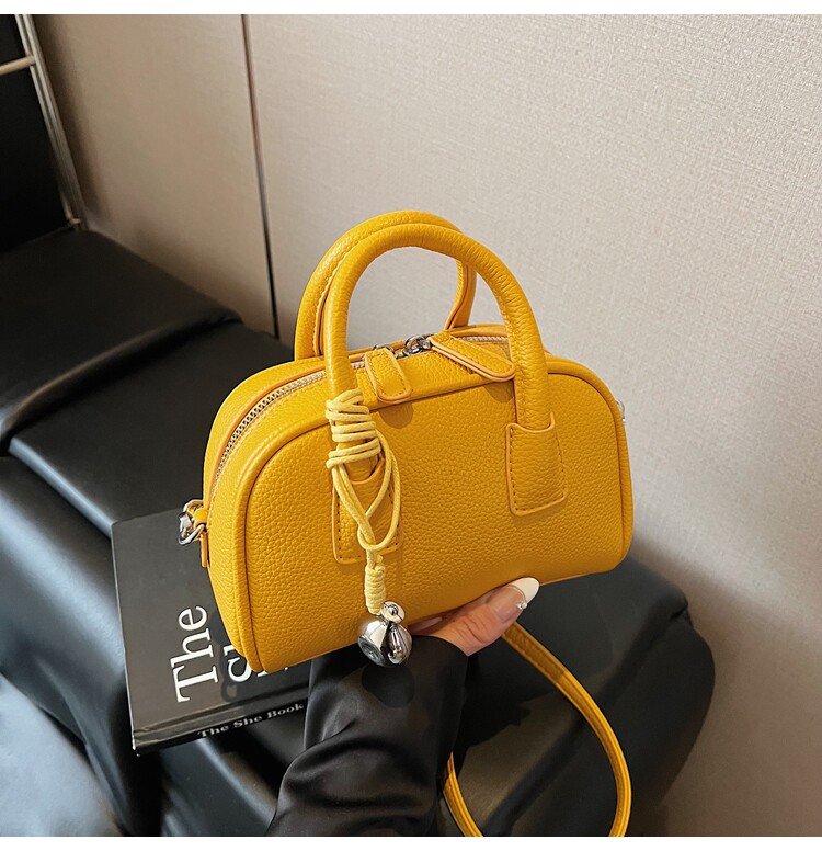 Borsa a tracolla rossa da donna, piccola borsa a secchiello tote_voghion.com