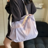 Универсальная вместительная и большая летняя сумка на одно плечо для отдыха, подходит для студента