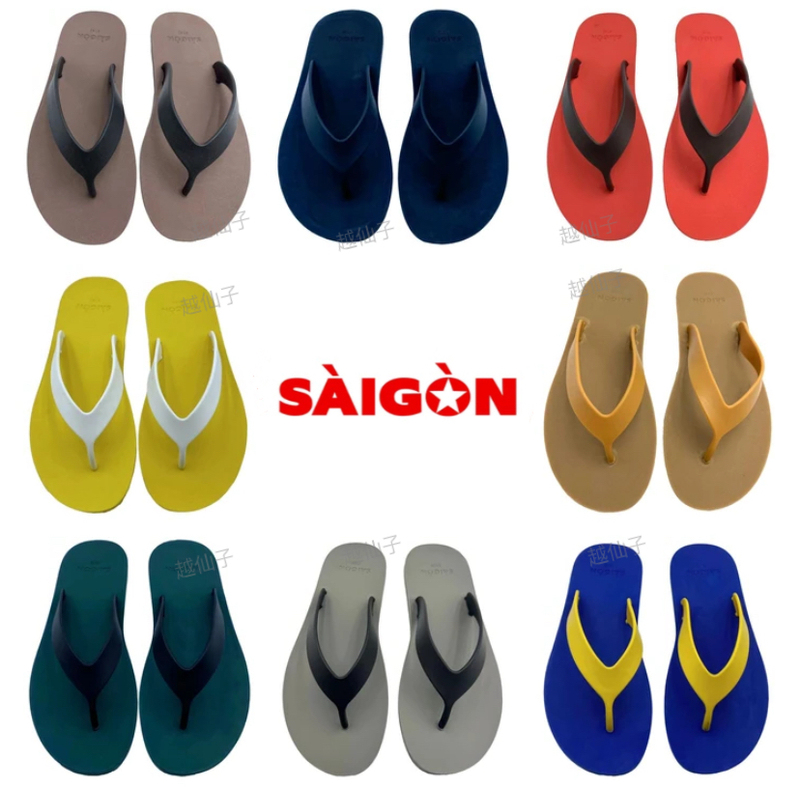 Vietnam Saigon Rubber Flip-Flops, Simple Flat-Soled Beach High-End Flip-Flops, Non-Slip Seaside Slippers, New Style for Men Vietnam Saigon Rubber Flip-Flops, Simple Flat-Soled Beach High-End Flip-Flops, Non-Slip Seaside Slippers, New Style for Men