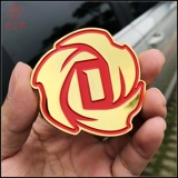 Mu Gongfang NBA Bull Team Logo Rose Rose Rose Трехмерная металлическая автомобильная наклейка автомобильная маркировка C -Пиллярная наклейка хвостовая маркировка