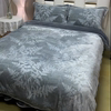 Winter Thickened Milk Velvet Four-Piece Set Double-Sided Fleece Coral Fleece Bed Sheet Duvet Cover Bed Skirt Anti-Static Bedding