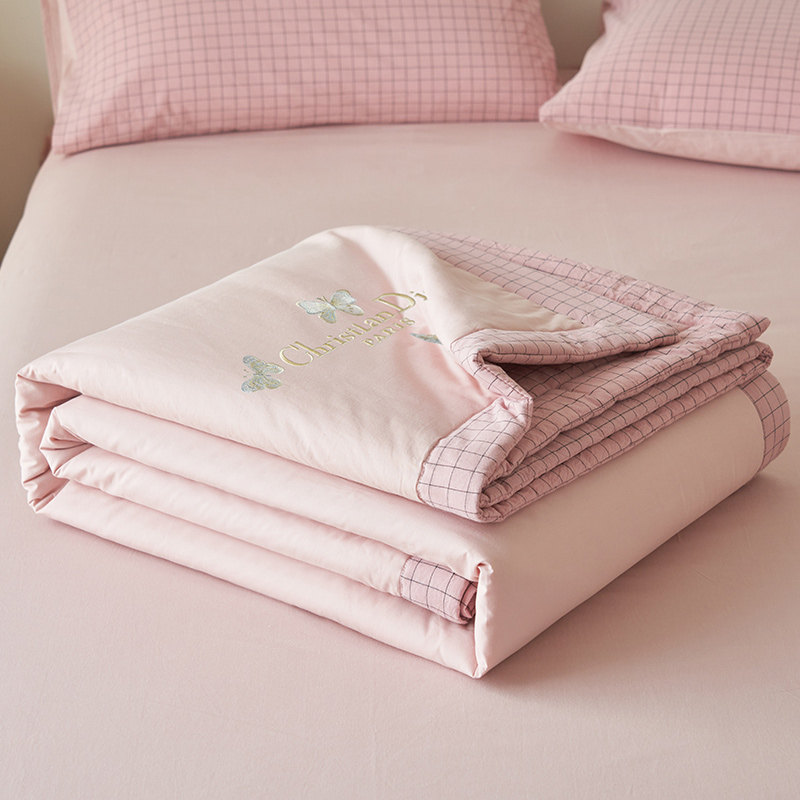 2025 New Model All-Cotton Summer Quilt, Machine Washable, Made of Xinjiang Cotton, Air-Conditioning Quilt, Summer Pure Cotton Quilt for Both Inside and Outside, Thin Style