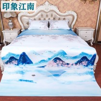 (Manufacturer Direct Marketing) Pure Color Head Layer Buffalo Leather Mat Cow Leather Mat Cow Leather Mattress Soft Mat Three Sets