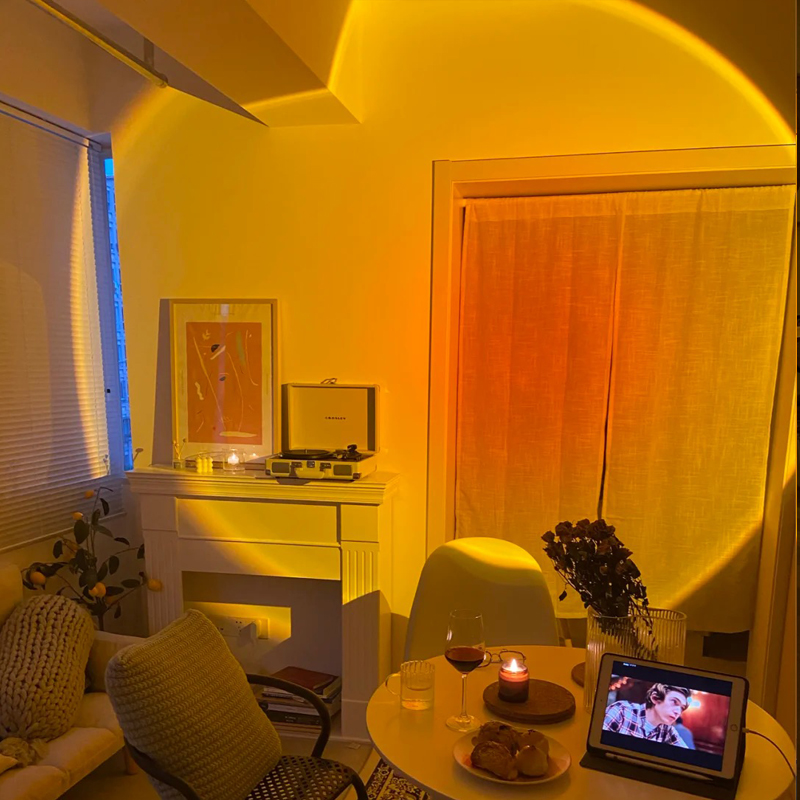 Sunset lamp projection sunset lighting lamp sunset dusk mandalaki bedroom net red landing sun never sets atmosphere