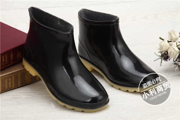Giày cao gót mưa thấp giúp giày đi mưa ống ủng đi mưa ống ống ngắn - Rainshoes ủng cao su lội nước