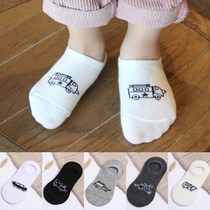  Childrens socks summer pure cotton 3-5-7-9-12 years old 6 girls 4 girls children shallow mouth boat socks boys thin spring and autumn