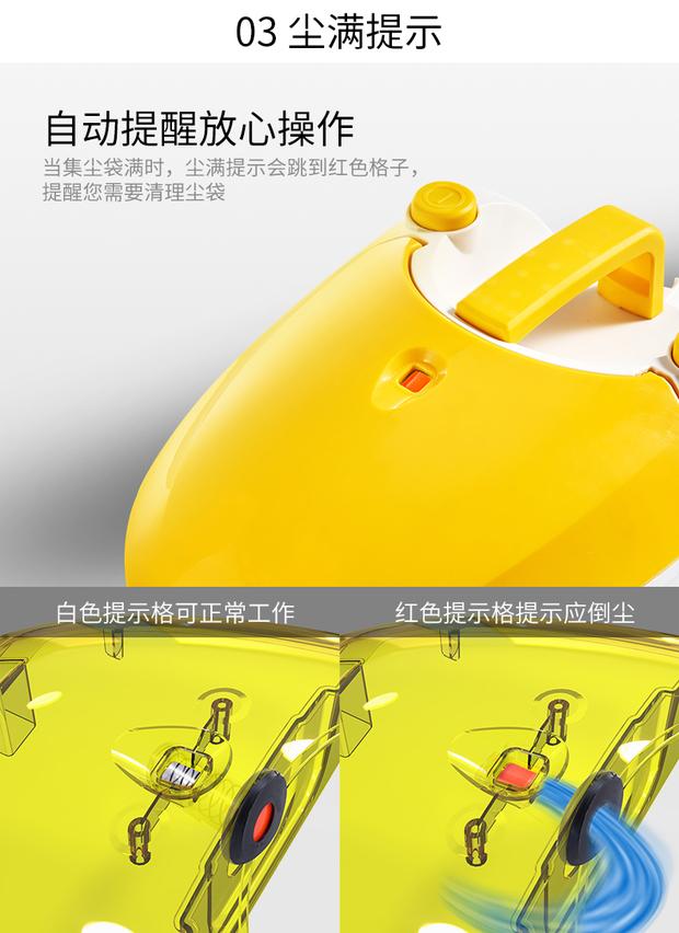 Máy hút bụi gia đình Yili nhỏ công suất cao ngang Máy hút bụi mạnh mẽ câm mini loại cầm tay - Máy hút bụi robot hút bụi lau nhà loại nào tốt