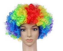 Color Running Blast Head Color Fans Wig Childrens wig Halloween Wig Performance Props Ball Clown