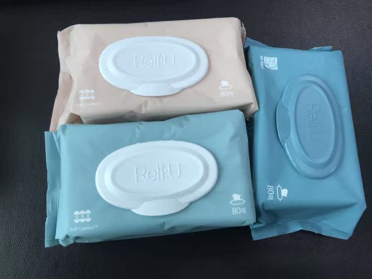 Hàn Quốc tò mò bé vàng lau tay bé lau mềm 80 bơm túi thực phẩm cấp khăn ướt mamamy