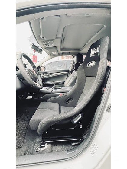 Co-Branded New Bride&Illest Car Seat Integrated Lightweight Fiberglass Bucket Seat Modified Racing Seat