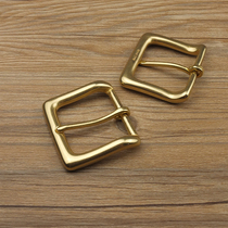 Old John Handmade Leather US Order 40mm Environmentally Friendly Brass Needle Belt Buckle Copper Natural Color Pure Copper Belt Buckle