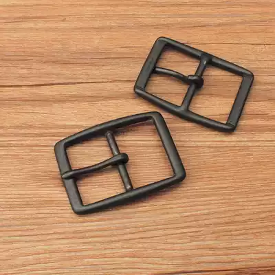 Pure copper belt buckle pin 38mm retro black bronze pure copper men's belt buckle