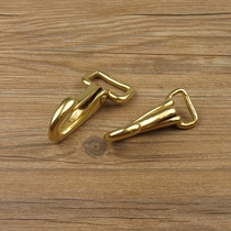 Handmade leather leather leather dog buckle environmentally friendly brass harness rein hook buckle hook hook buckle safety buckle 19mm and 25mm