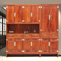 Modern red wood into the family shoe cabinet Hedgehog Purple Sandalwood Flowers Pear Wood Home Doorway Solid Wood New Chinese UAN GUAN CABINET CONTAINING CABINET