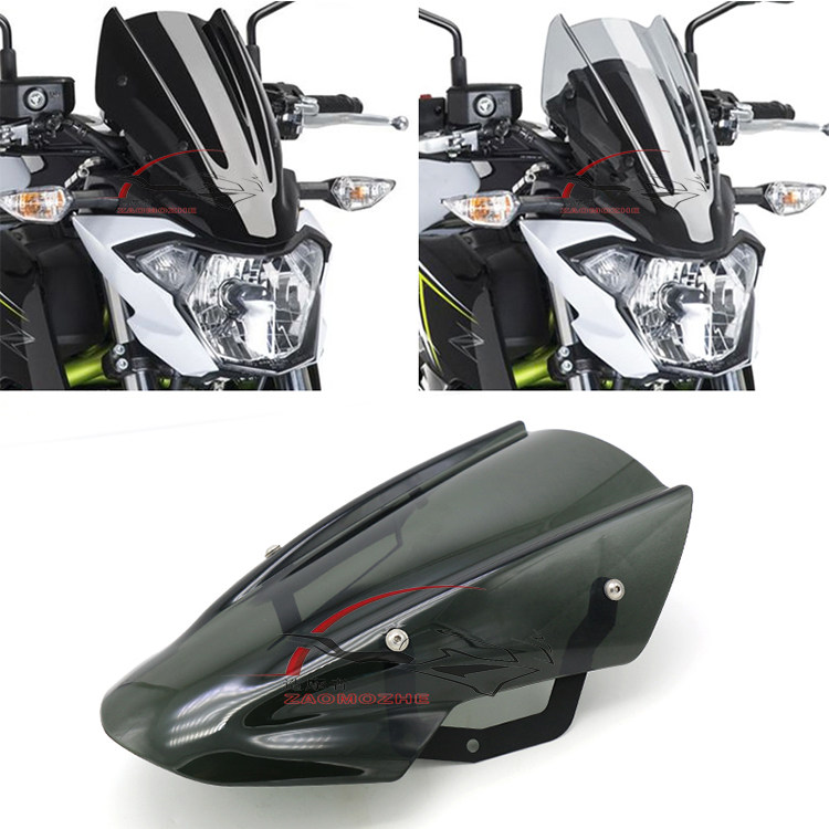 Application of Kawasaki Z650 17-18 years of retrofitting of the windshield windshield windshield of the front wind guide hood windshield