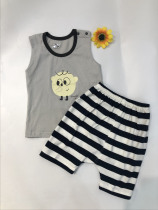 Bangbilo Baby Children Summer New Fashion Shoulder Button Vest Cotton Comfort and Cool Cotton Childrens Clothing