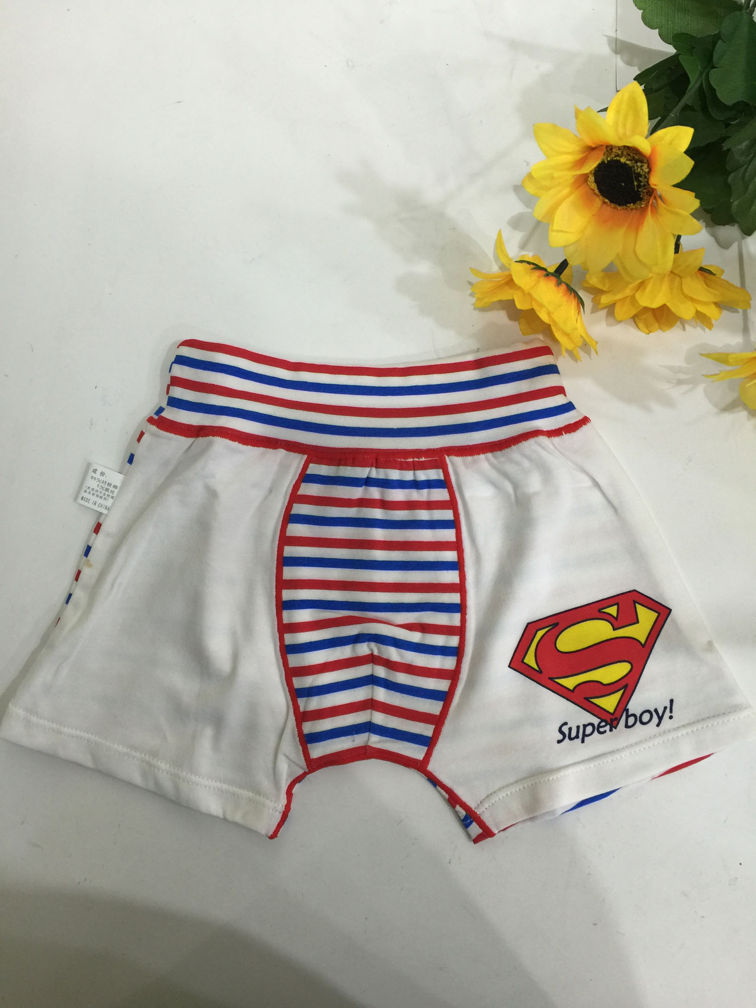 Bangpabile boy's boxer briefs Little Superman pure cotton men's treasure underwear two packs 5202