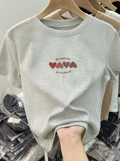 Right shoulder white t-shirt for women summer new short-sleeved design niche western style unique slim fit hot girl top