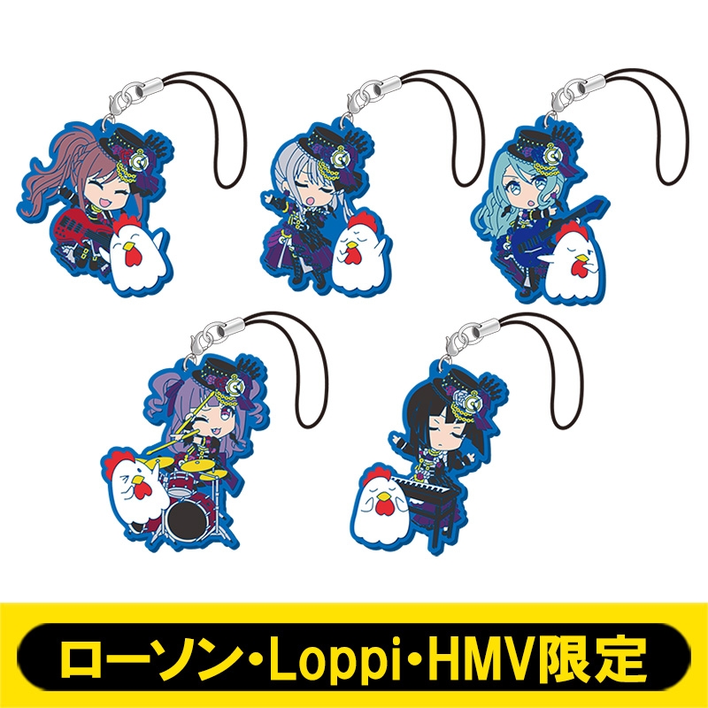 BanG Dream mobile phone rope pendant 5 Roselia ラバーストラップ Japanese original