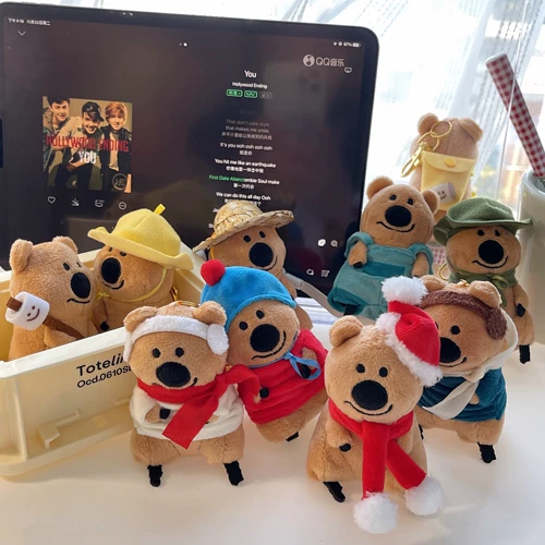 Кенгуру, забавная милая плюшевая кукла, маленький брендовый брелок для влюбленных, подарок на день рождения