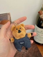 Подвеска, джинсовый комбинезон, 8см