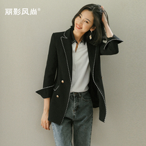 Small suit jacket female Korean version of the British style business suit formal fashion slim black casual Korean suit top