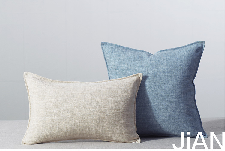 Bắc Âu dày rắn lanh màu bông đệm sofa giường gối vuông gối lớn phòng khách theo phong cách hiện đại nhỏ gọn - Trở lại đệm / Bolsters gối tựa ghế