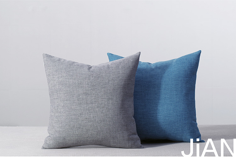 Lớn lanh rắn màu bông sofa Bắc Âu giường gối đệm bao gồm phòng khách hiện đại nhỏ gọn vải kiểu gối vuông - Trở lại đệm / Bolsters chăn kèm gối