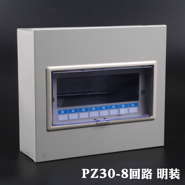 Distribution box Household site control box Surface mounted empty open box Recommended indoor lighting box Iron body eight-loop box 8-way