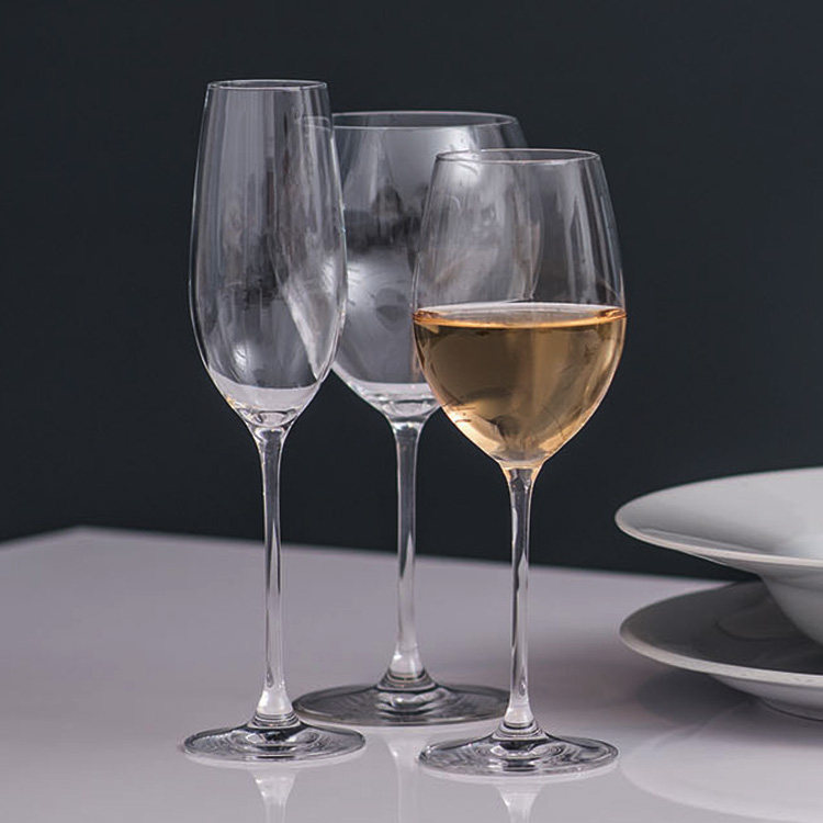 Spirit one-piece red wine glass Champagne glass Goblet European import Rona lead-free crystal glass spot