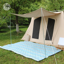 SF Four Seasons Fox outdoor picnic mat portable waterproof thick machine washable moisture proof mat Net red ins spring outing picnic