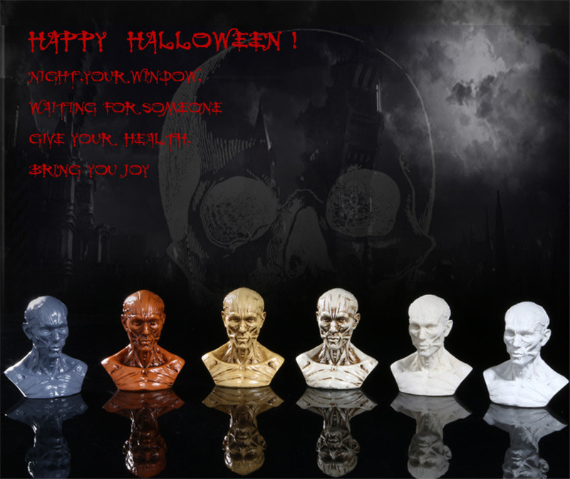 Art with human head sculpting body Jingu painting Reference skull model Fine art bust like a swing piece with a view of 6 models