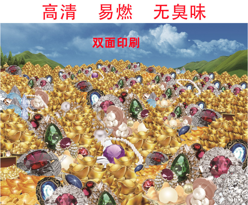 Jewelry Gold Edge Up the double-sided printed Decanted Pool Co-Portrait-Taobao