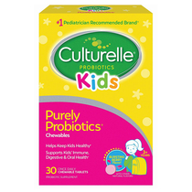 American Culturelle Probiotic Chewable tablets for children Suitable for fruit flavor conditioning gastrointestinal 30 tablets