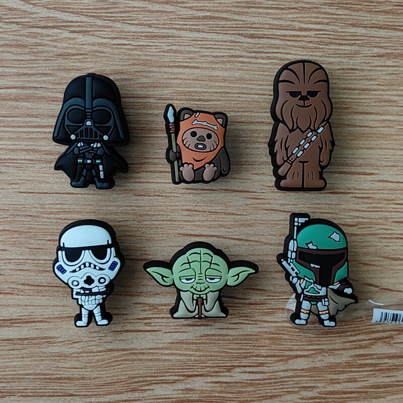 Star Wars Cartoon Shoe Charms for Crocs Shoes, Shoe Decorations, DIY Shoe Accessories