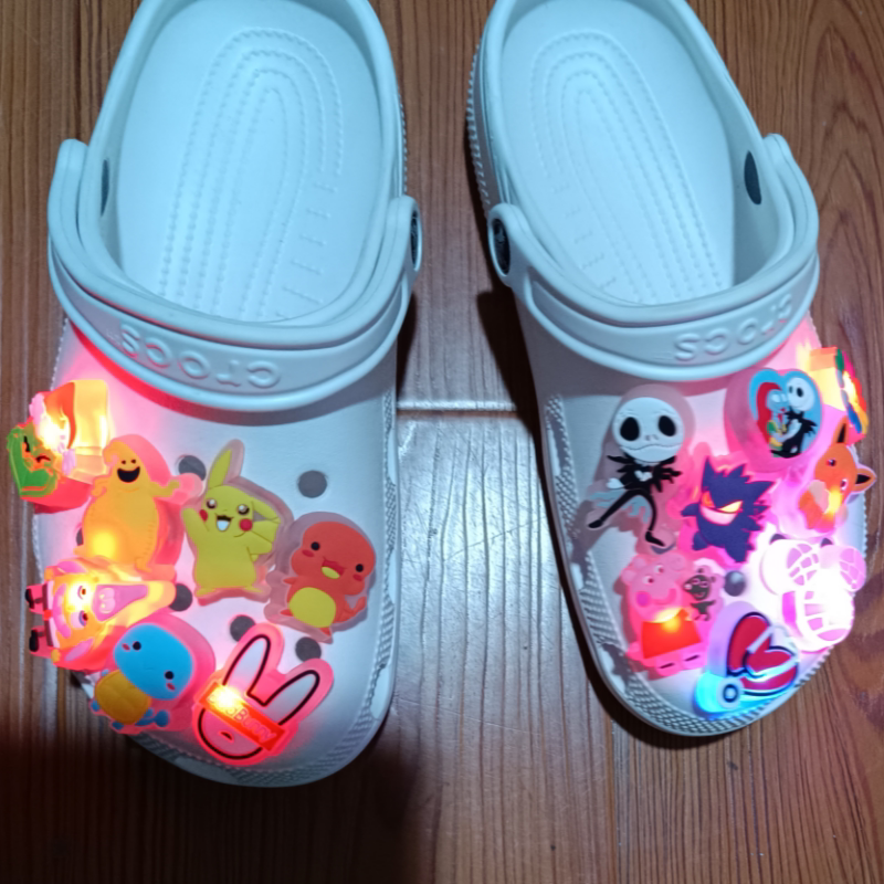 Crocs Jibbitz Led Pokémon Shoe Charms, Light-Up Accessories for Crocs Shoes, 3D Glowing Shoe Decorations