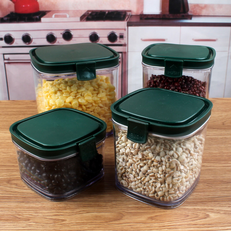 Food grade plastic elastic tank Whole grain storage tank Sealed tank Multi-function food preservation cover elastic jar