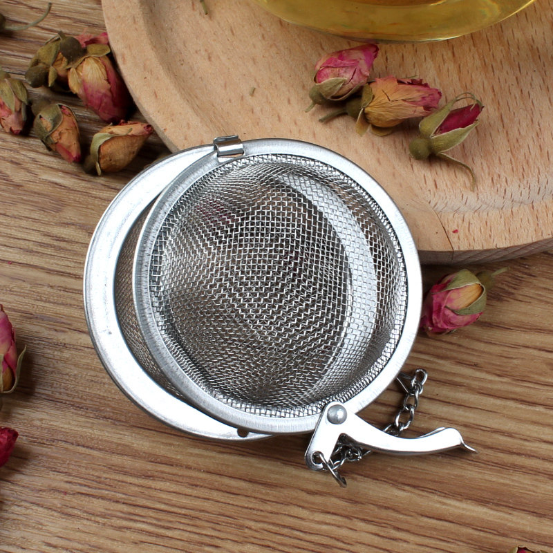 304 stainless steel tea ball filter tea leakage tea leakage tea filter soup tea bubble tea equipment round bubble tea set