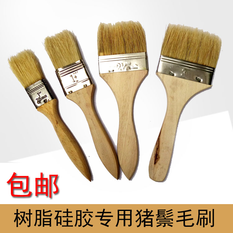 Thin hair brush 1 inch 2 inch 2 5 inch 3 inch 4 inch soft hairbrush for resin silica gel barbecue pork mane brush