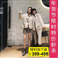 Pumpkin Valley full len hai mặt áo len cashmere mùa thu nữ 2018 mới mùa thu và áo len mùa đông nữ MN074 áo ấm nữ