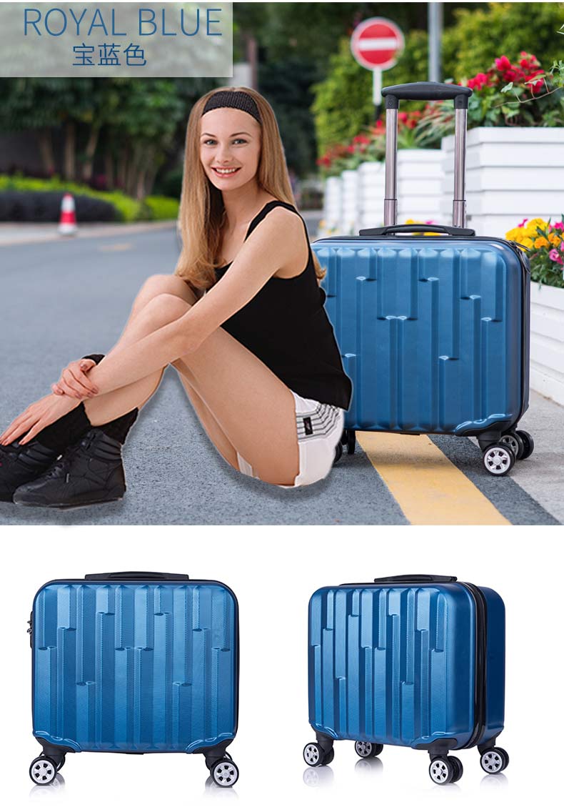 Mới vali 18 inch xách tay người đàn ông lên máy bay và mật khẩu hàng không phổ biến du lịch hộp 16 hộp nhỏ xe đẩy tươi - Va li vali 24 inch