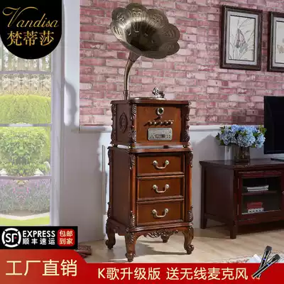 Vatica phonograph antique vinyl vinyl record player European original design living room ornaments CD Bluetooth video player LP